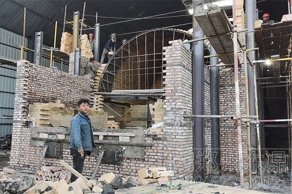 內蒙古大型煤泥烘干機項目安裝現(xiàn)場